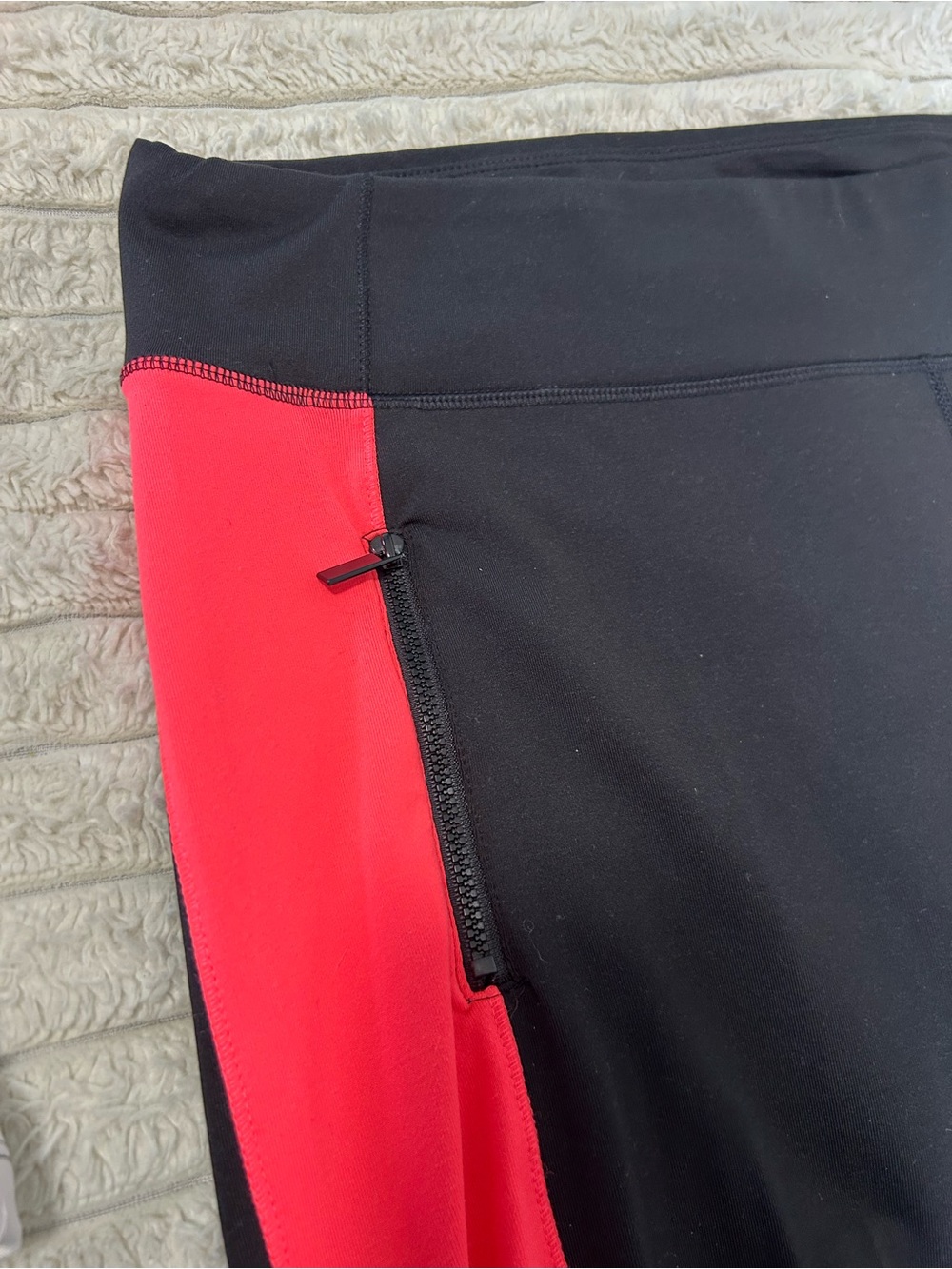 Women's Black & Coral Active Jacket and Capri Leggings Set - Picture 9 of 12